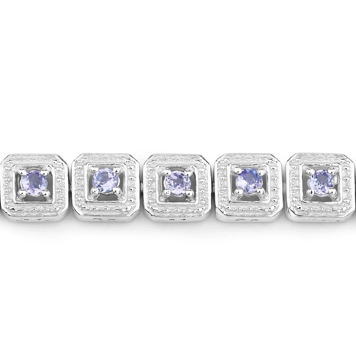Violet Genuine Tanzanite Tennis Bracelet