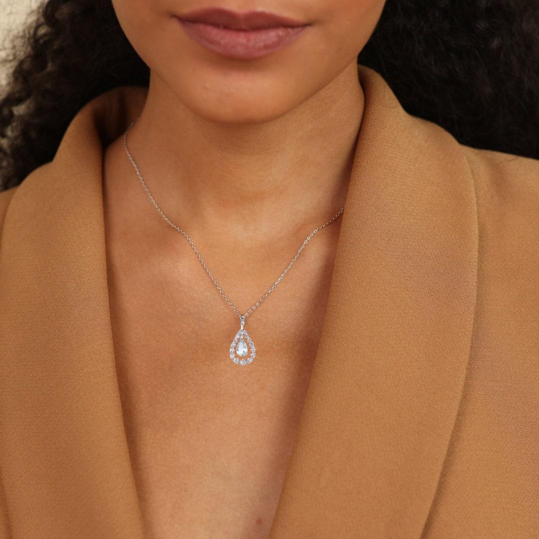 Green Amethyst Teardrop Pendant Necklace Fine Color Jewels best bridesmaid gift, best gift for girls, best gift for women, Christmas gift, dla-dm-discount-all-154898, February Birthstone, gift for her, Gift for Mom, gift for women, gift from daughter, green necklace, Mother's Day Gift, necklace for women, pear drop amethyst necklace, pear pendant, Valentine's Day gift