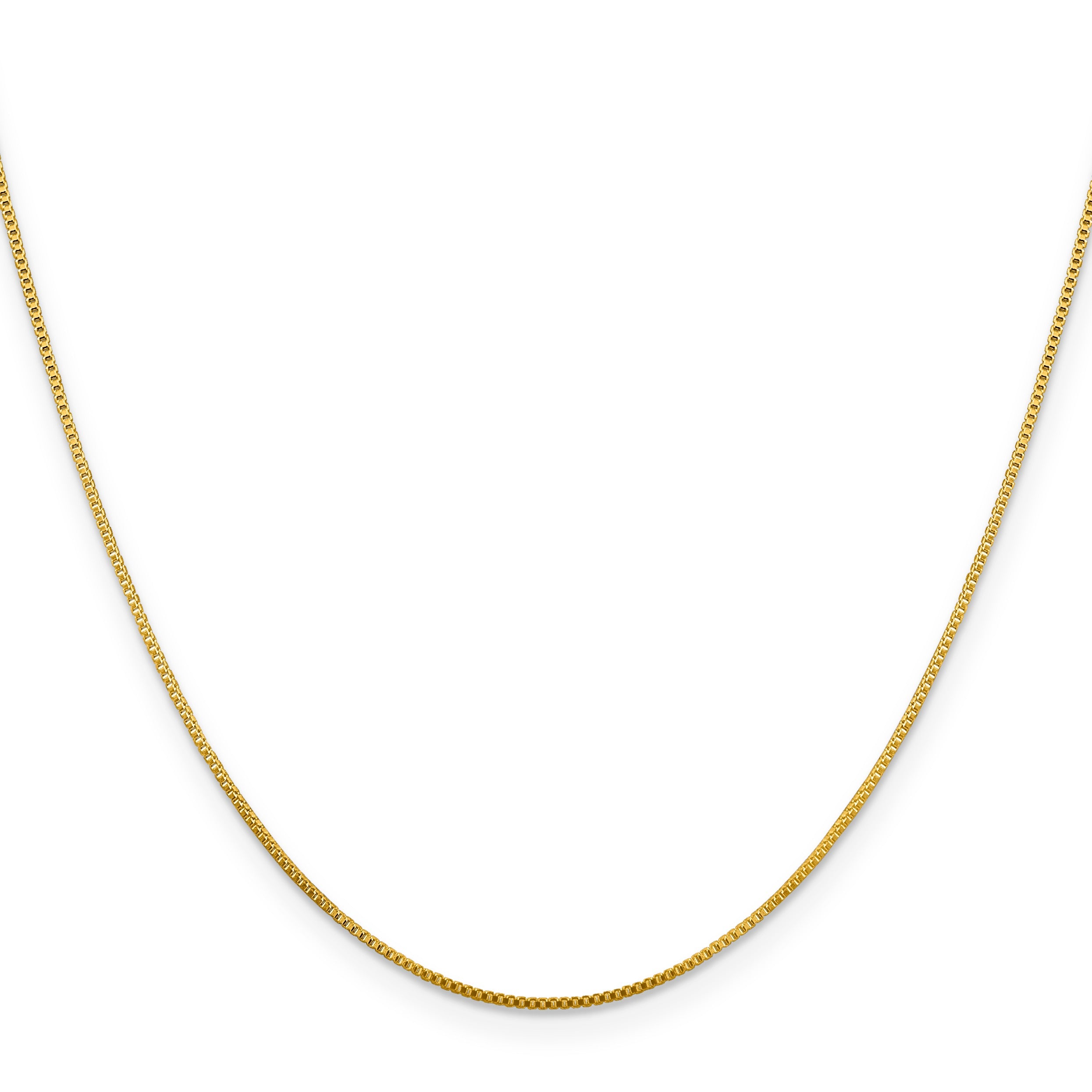 0.8 mm Gold-plated Sterling Silver Box Chain 20 inch