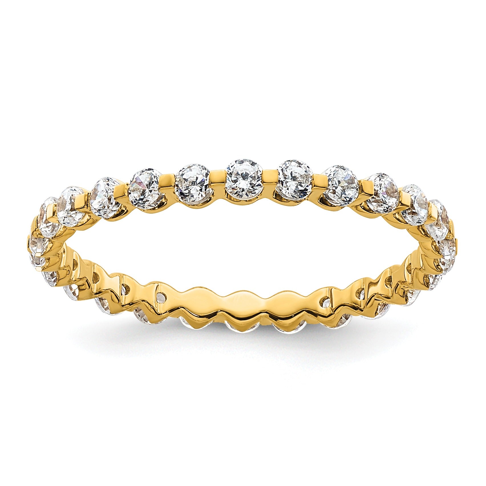 14k Gold Lab Grown Diamond Eternity Band Ring