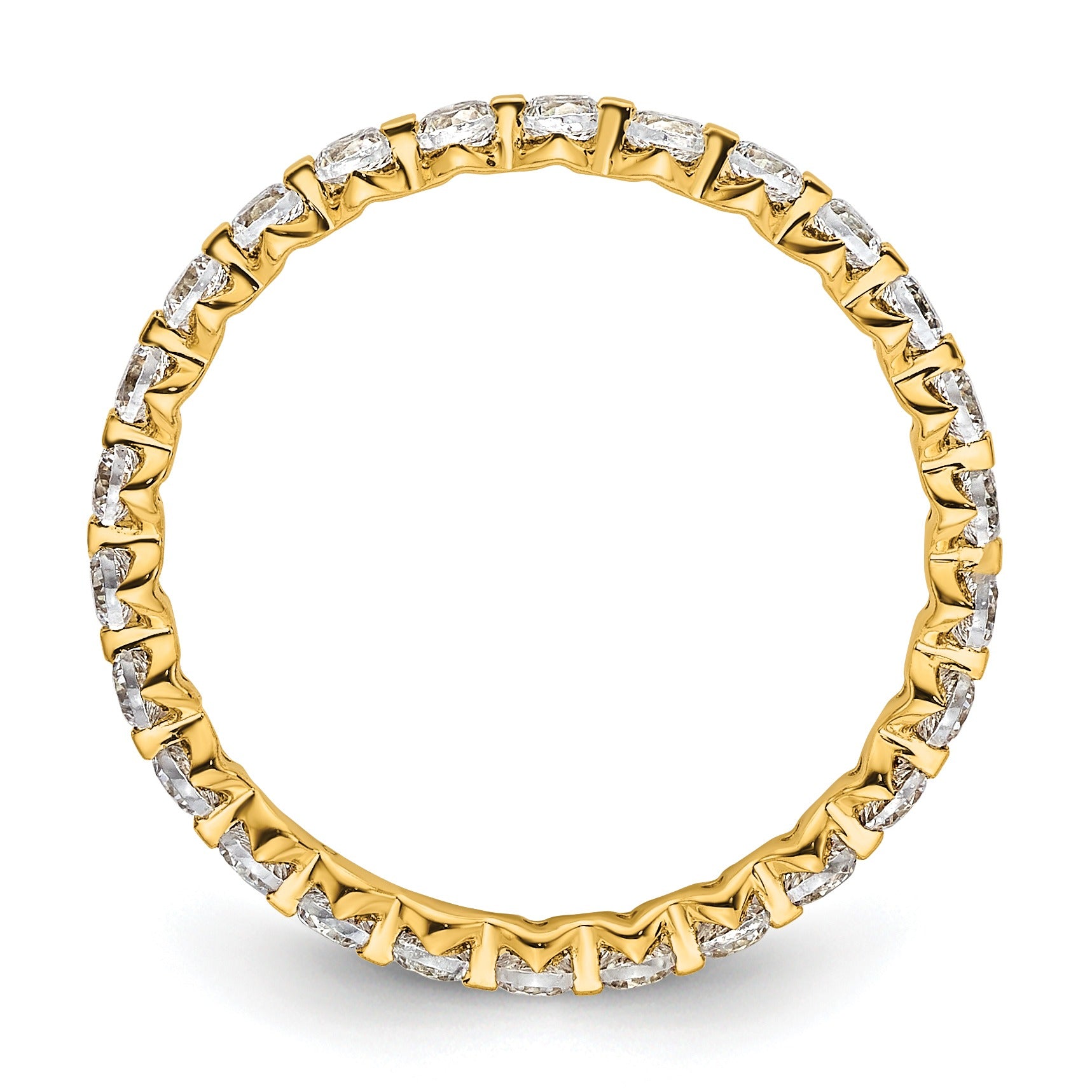 14k Gold Lab Grown Diamond Eternity Band Ring