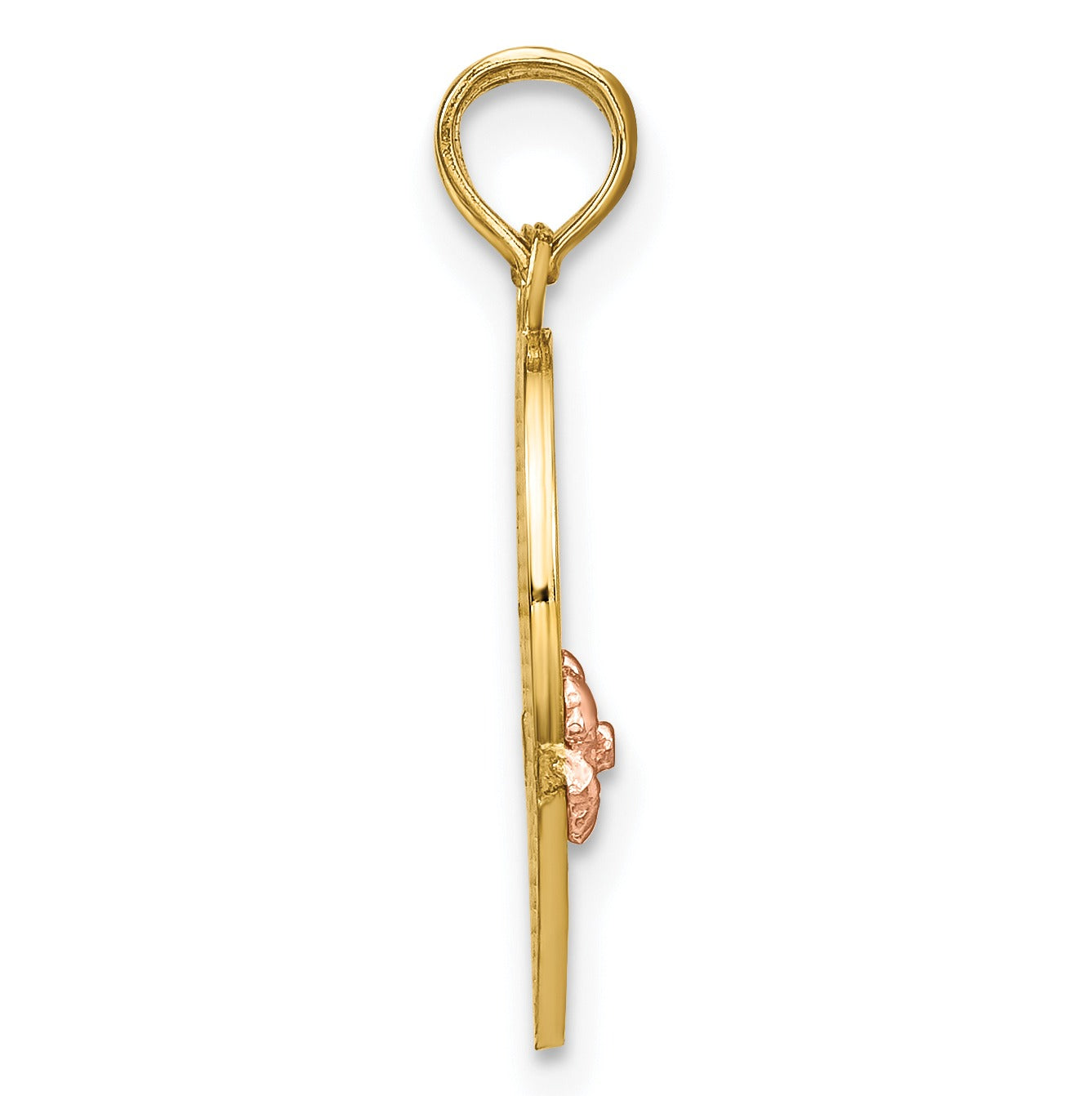 14k Gold BIG SIS-LIL SIS Break-apart Heart Charm Pendant