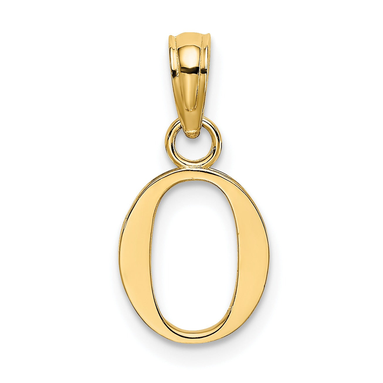 14k Gold Block Initial Letter Pendants Fine Color Jewels