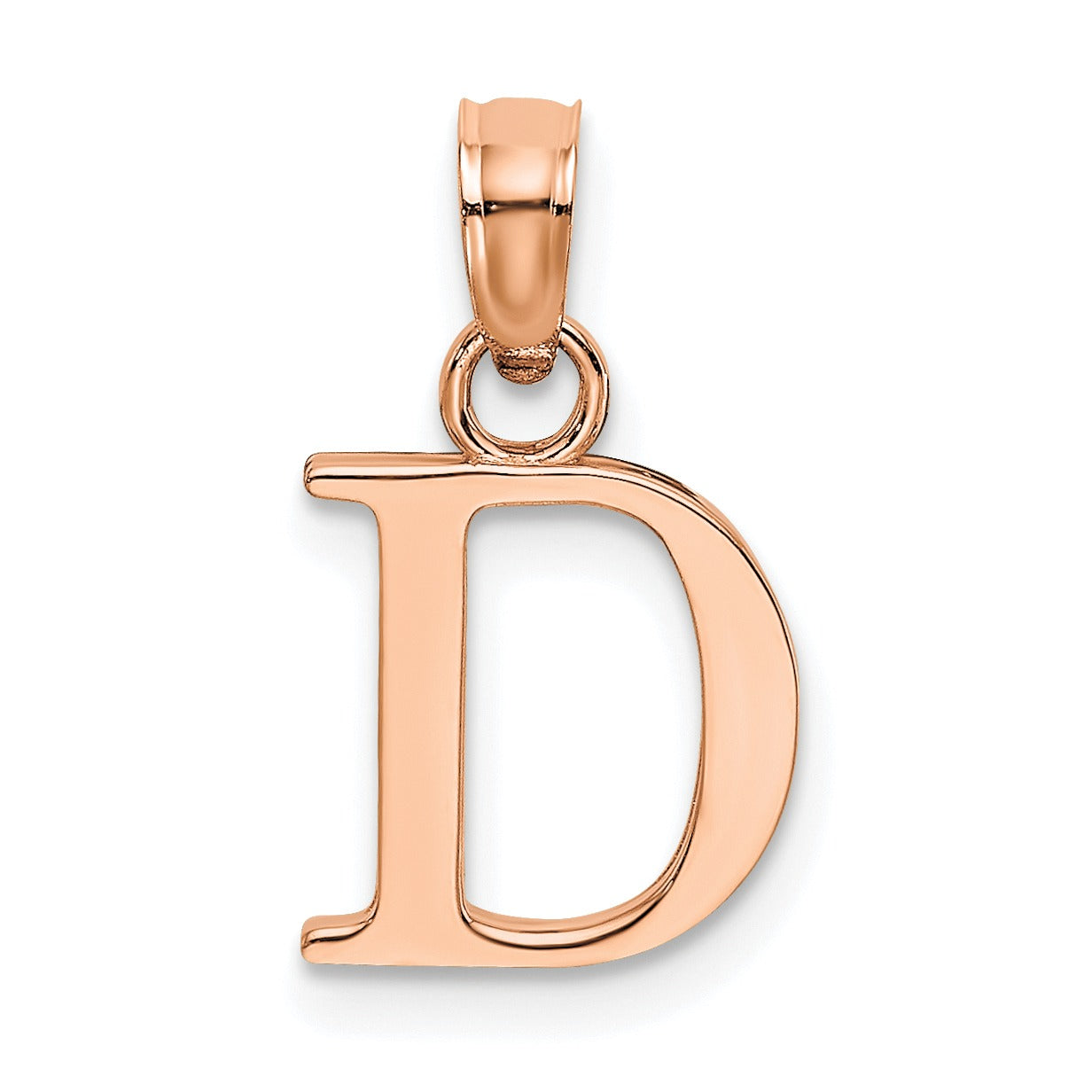 14k Gold Block Initial Letter Pendants Fine Color Jewels