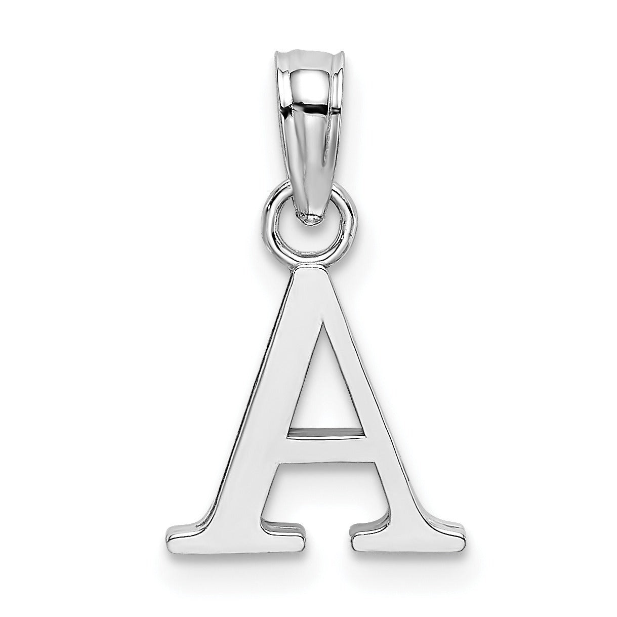 14k Gold Block Initial Letter Pendants Fine Color Jewels