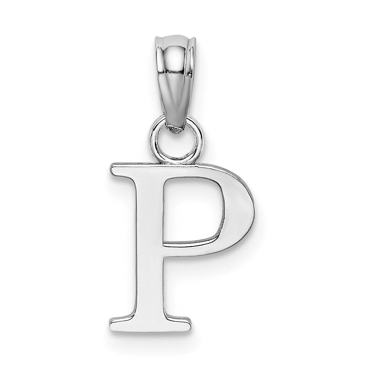 14k Gold Block Initial Letter Pendants Fine Color Jewels