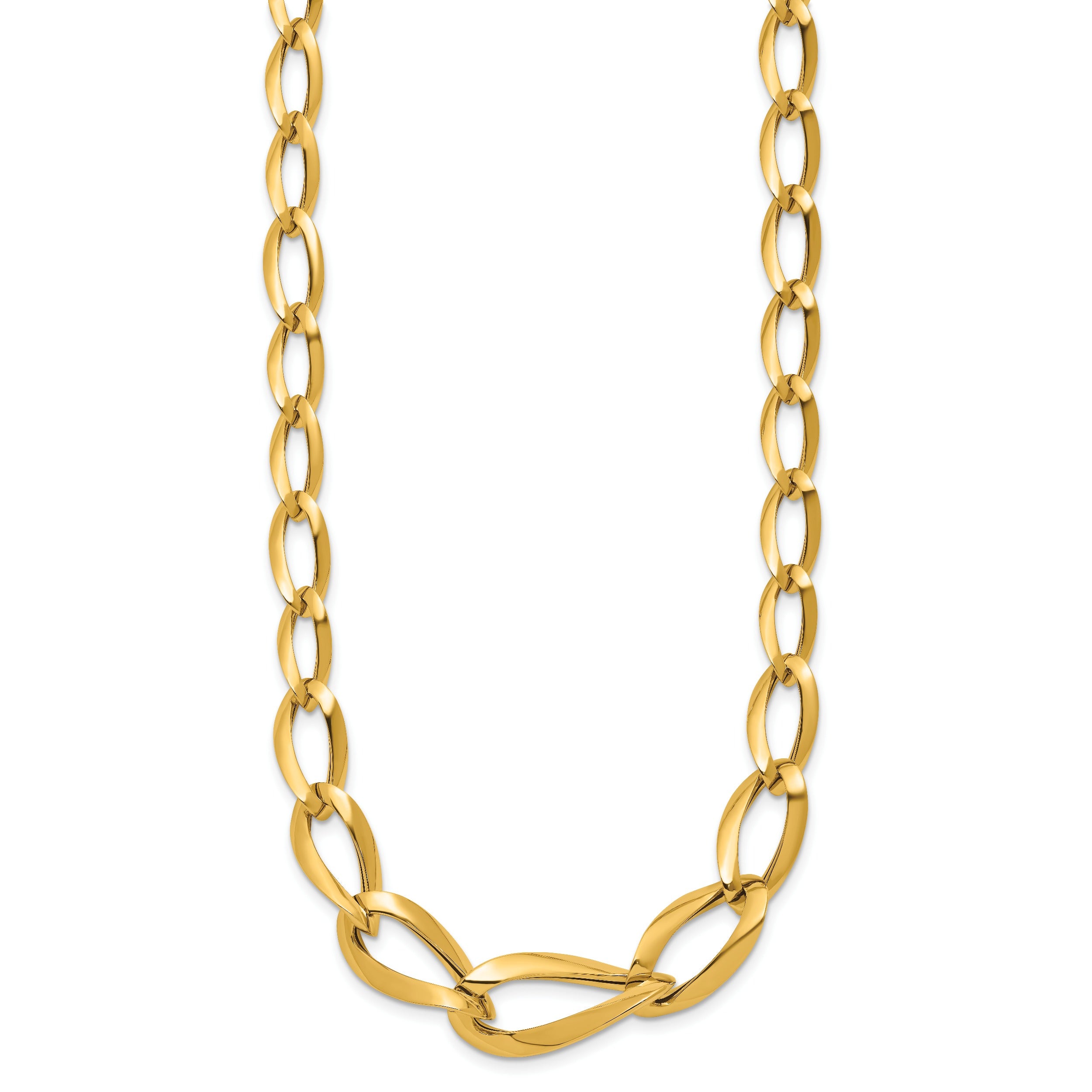 14K Yellow Gold Link Chain Necklace