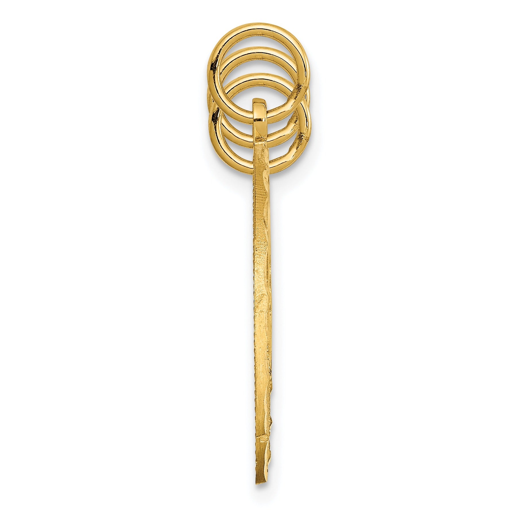 3-piece 14k Gold Best Friends Break-apart Pendant Fine Color Jewels