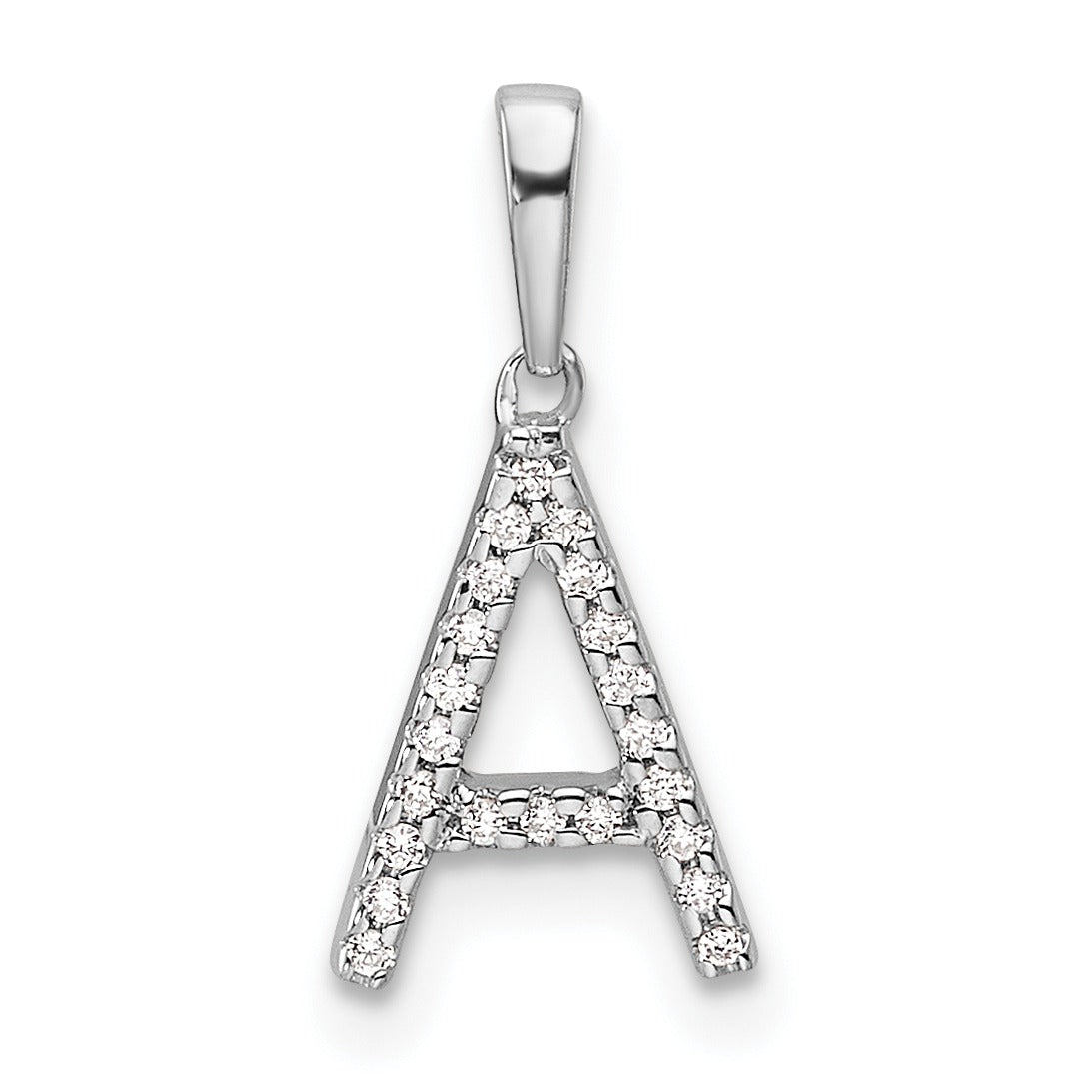 Diamond Initials 14k Gold Pendants
