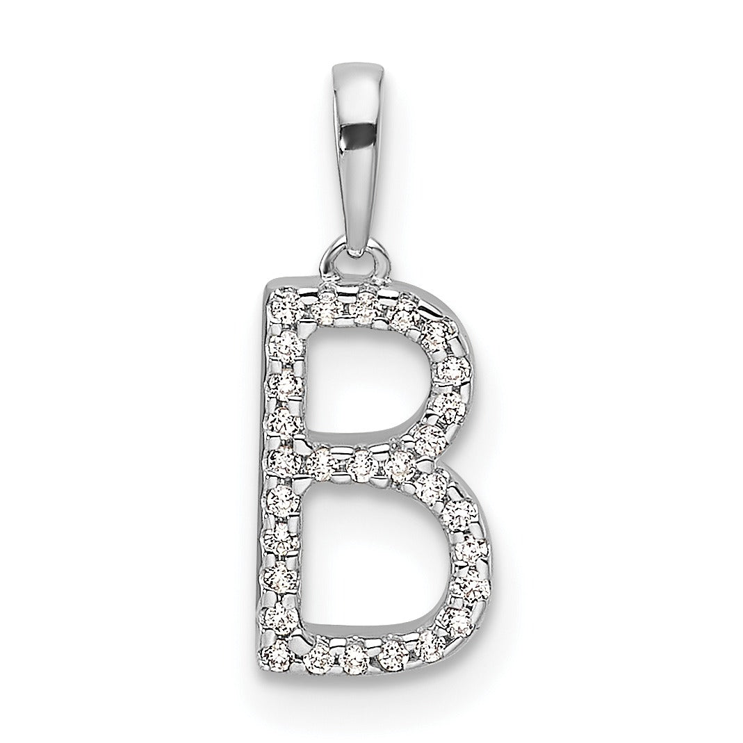Diamond Initials 14k Gold Pendants