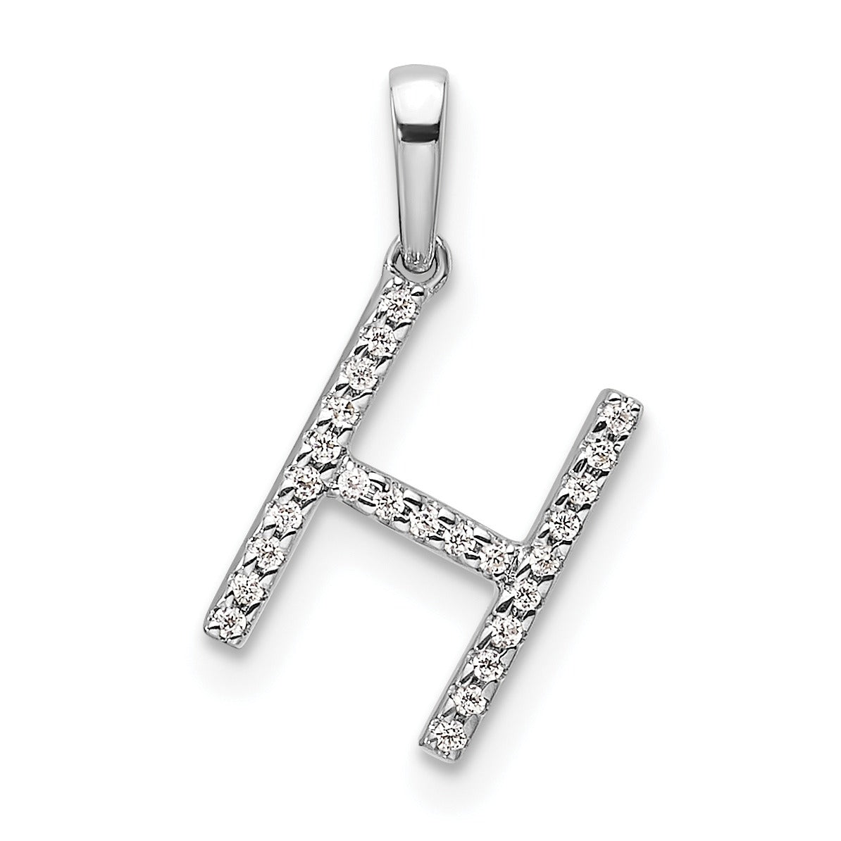 Diamond Initials 14k Gold Pendants