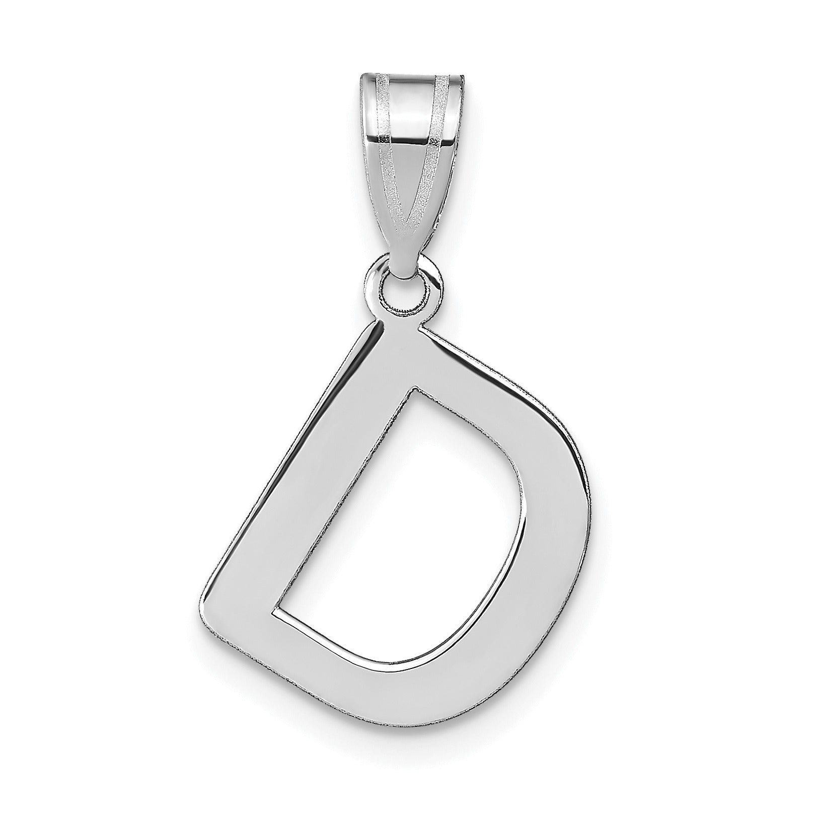 14K Gold Bubble Letter Initial Pendant Fine Color Jewels