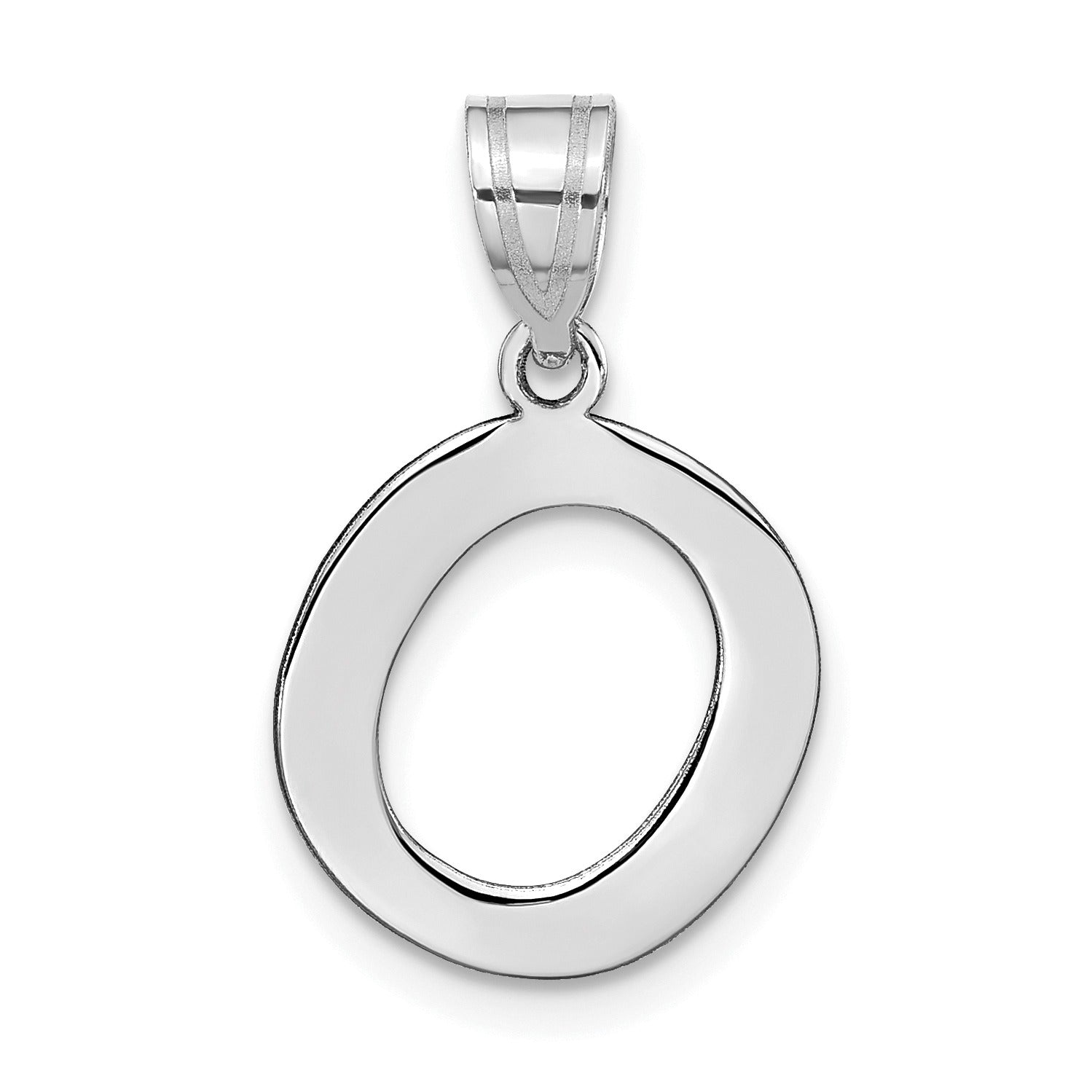 14K Gold Bubble Letter Initial Pendant Fine Color Jewels