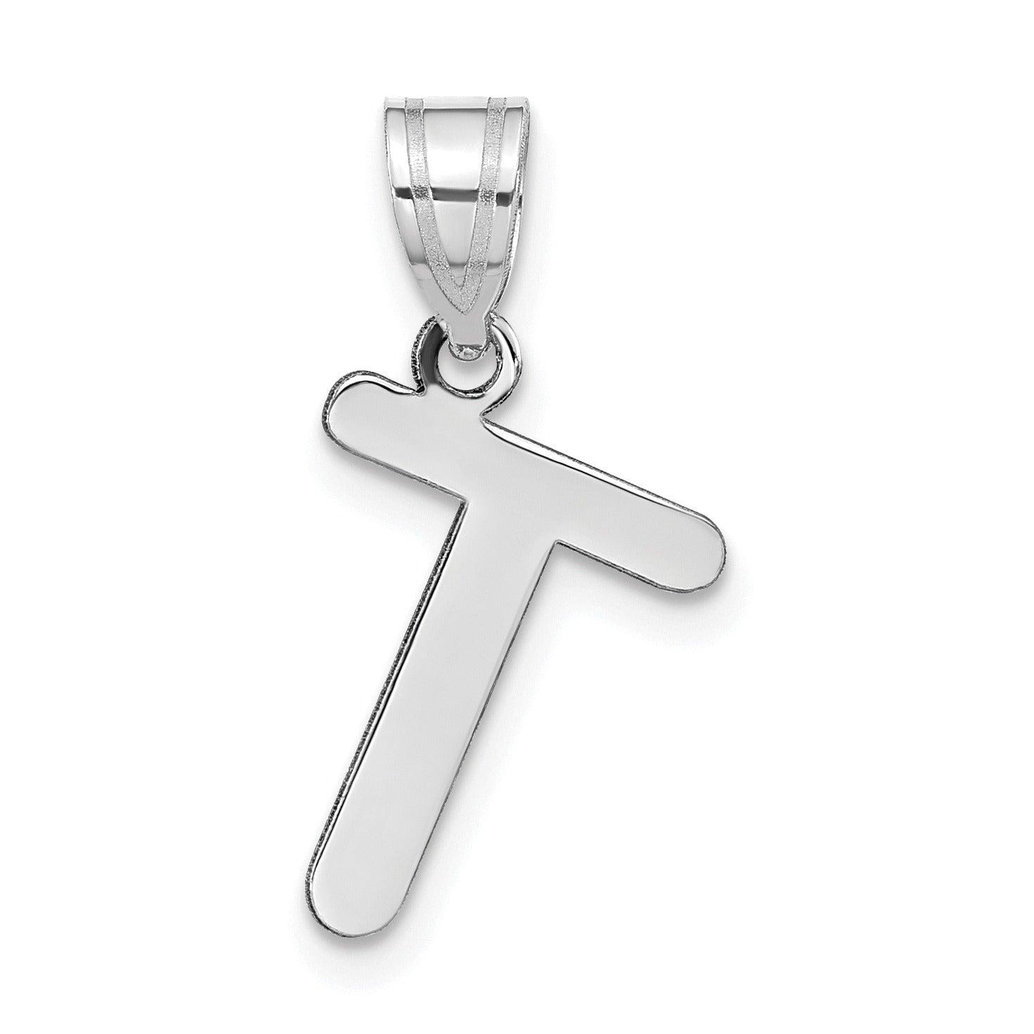 14K Gold Bubble Letter Initial Pendant Fine Color Jewels
