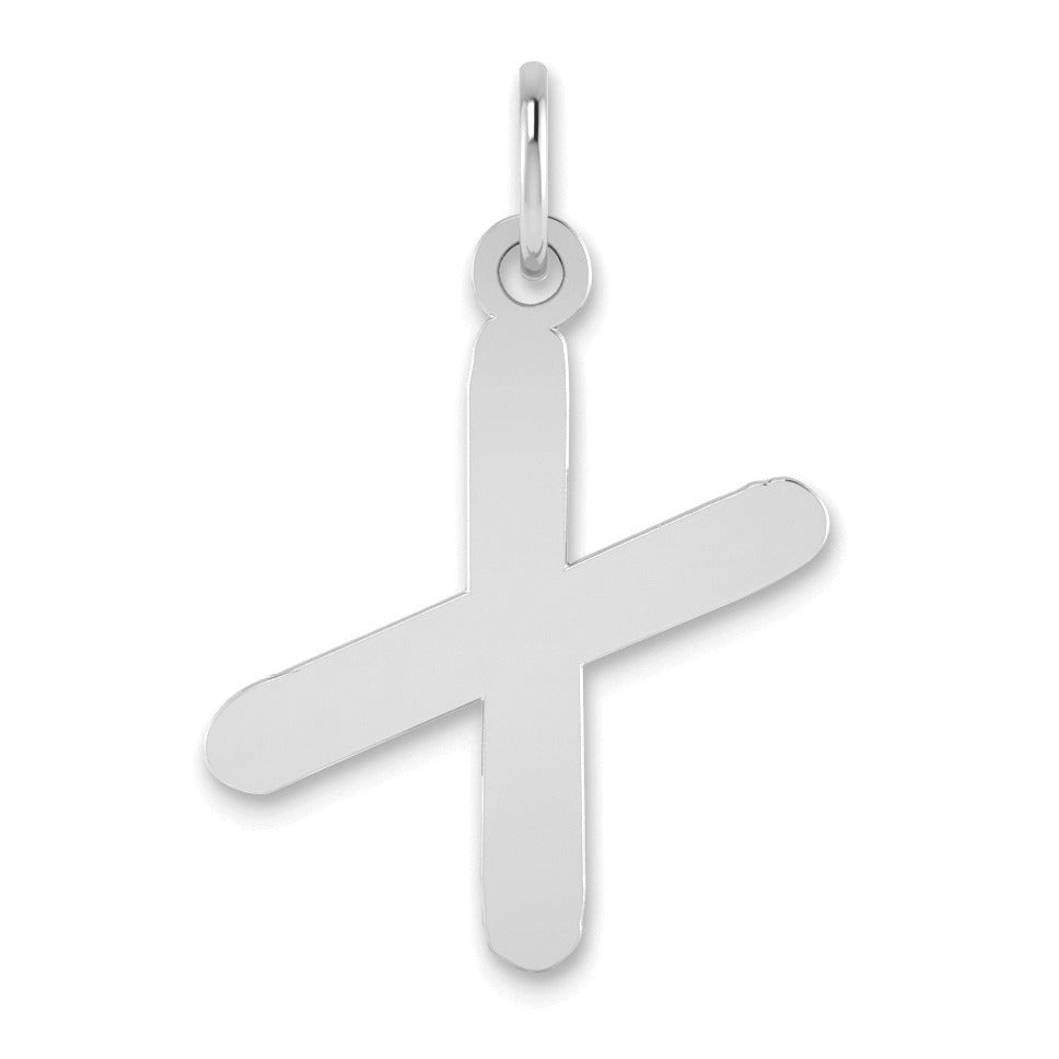 14K Gold Bubble Letter Initial Pendant Fine Color Jewels