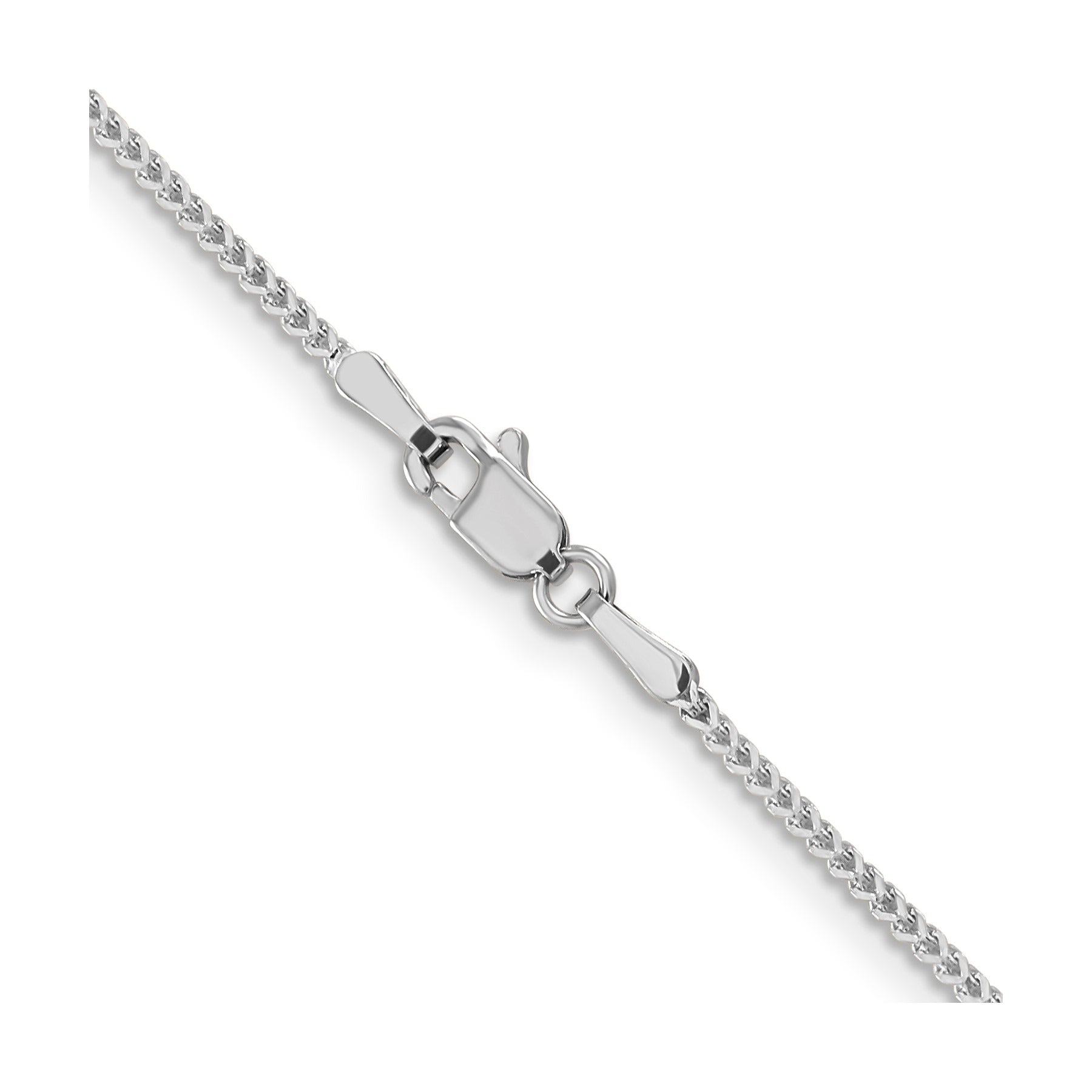 14K White Gold Franco 1.1 mm Chain 18-inch