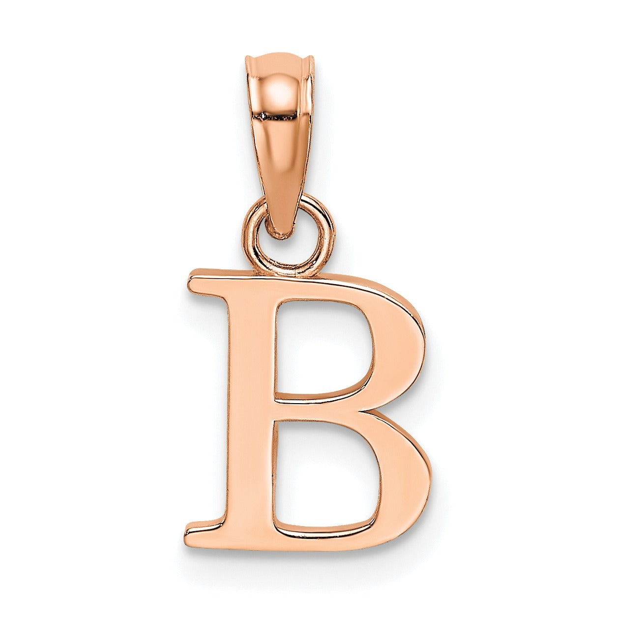 14k Gold Block Initial Letter Pendants Fine Color Jewels