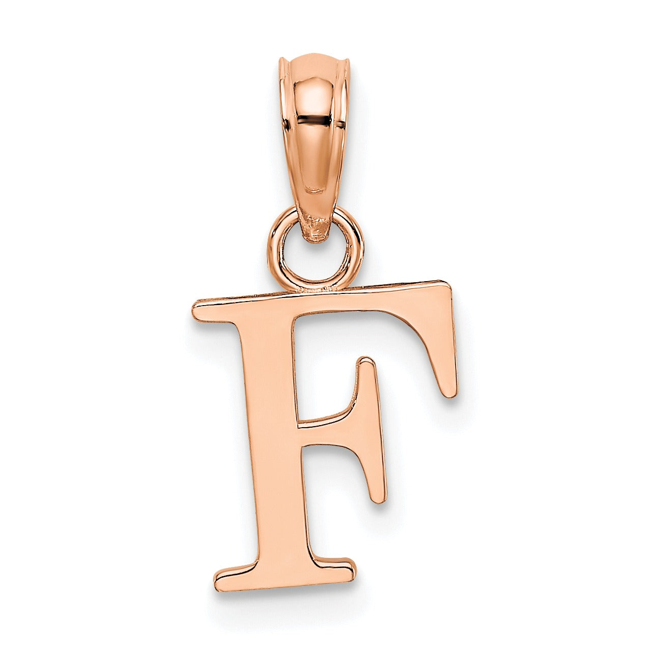 14k Gold Block Initial Letter Pendants Fine Color Jewels