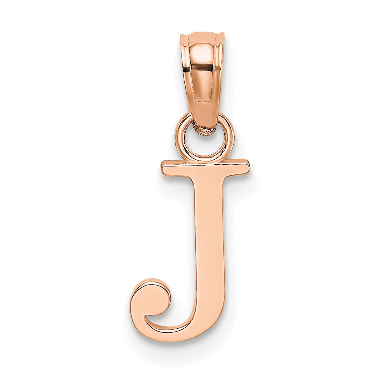14k Gold Block Initial Letter Pendants Fine Color Jewels