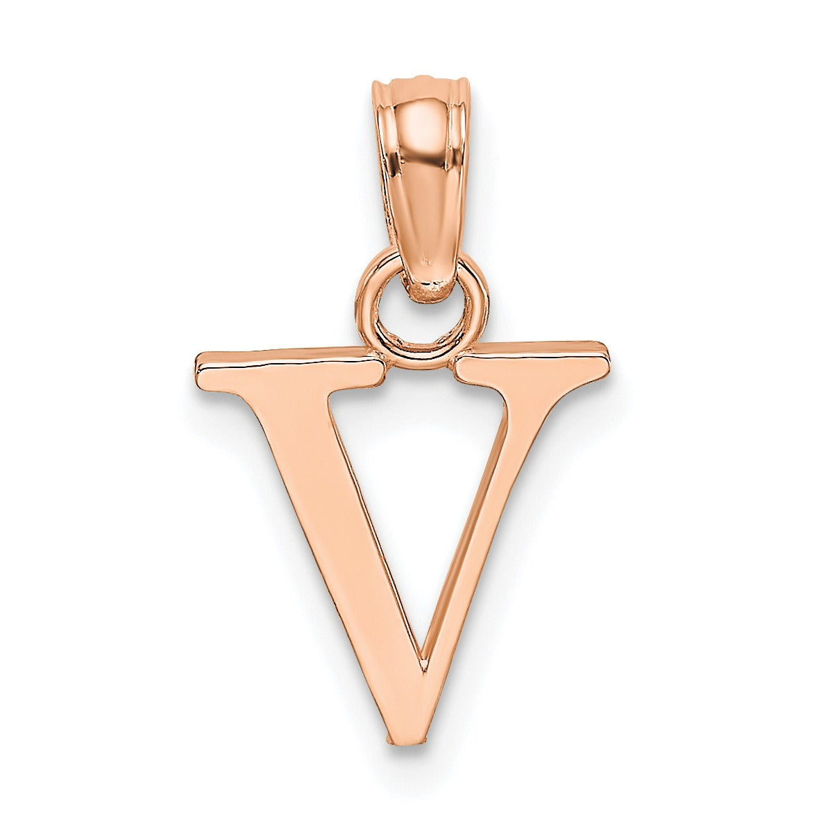 14k Gold Block Initial Letter Pendants Fine Color Jewels