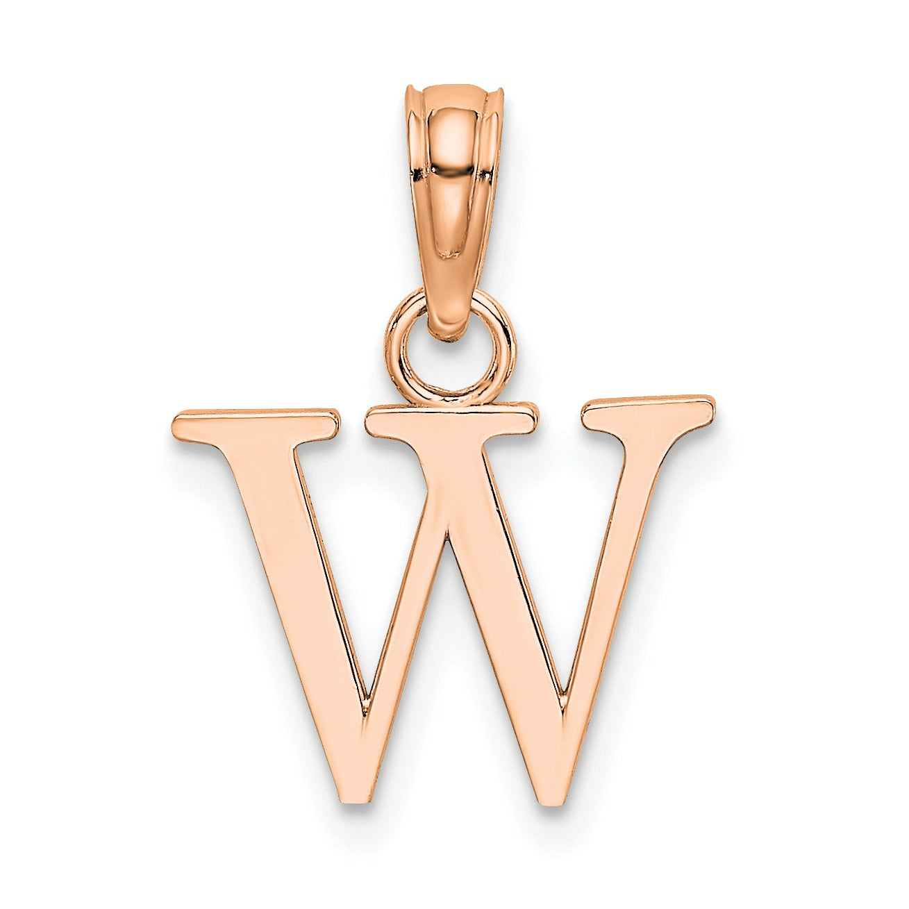 14k Gold Block Initial Letter Pendants Fine Color Jewels