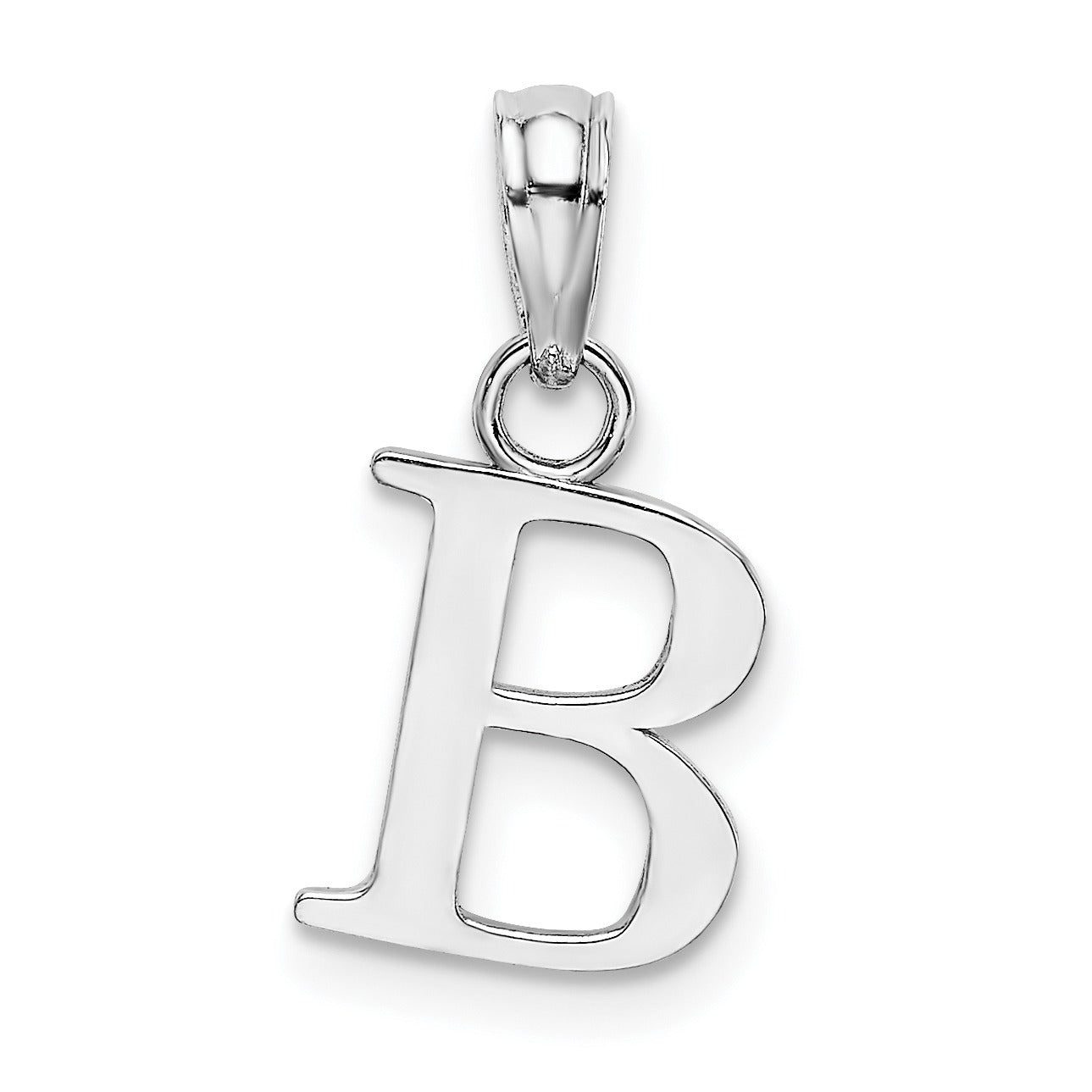 14k Gold Block Initial Letter Pendants Fine Color Jewels