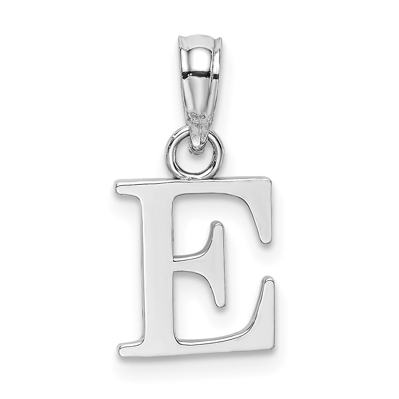 14k Gold Block Initial Letter Pendants Fine Color Jewels