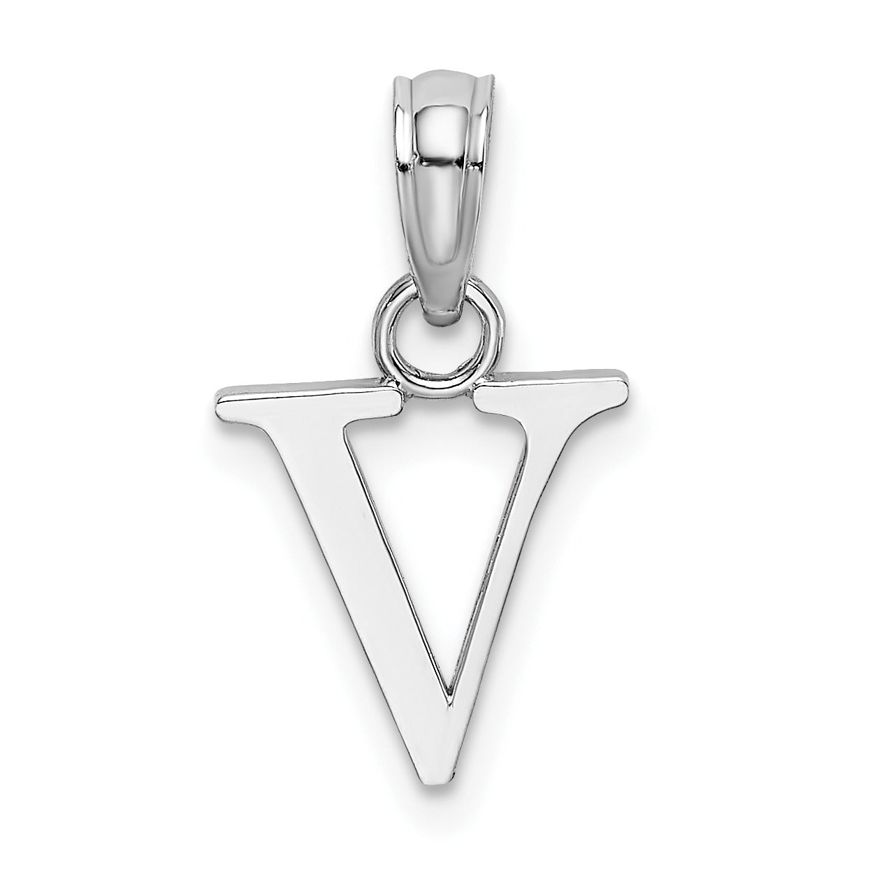 14k Gold Block Initial Letter Pendants Fine Color Jewels