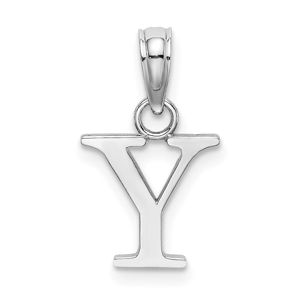 14k Gold Block Initial Letter Pendants Fine Color Jewels