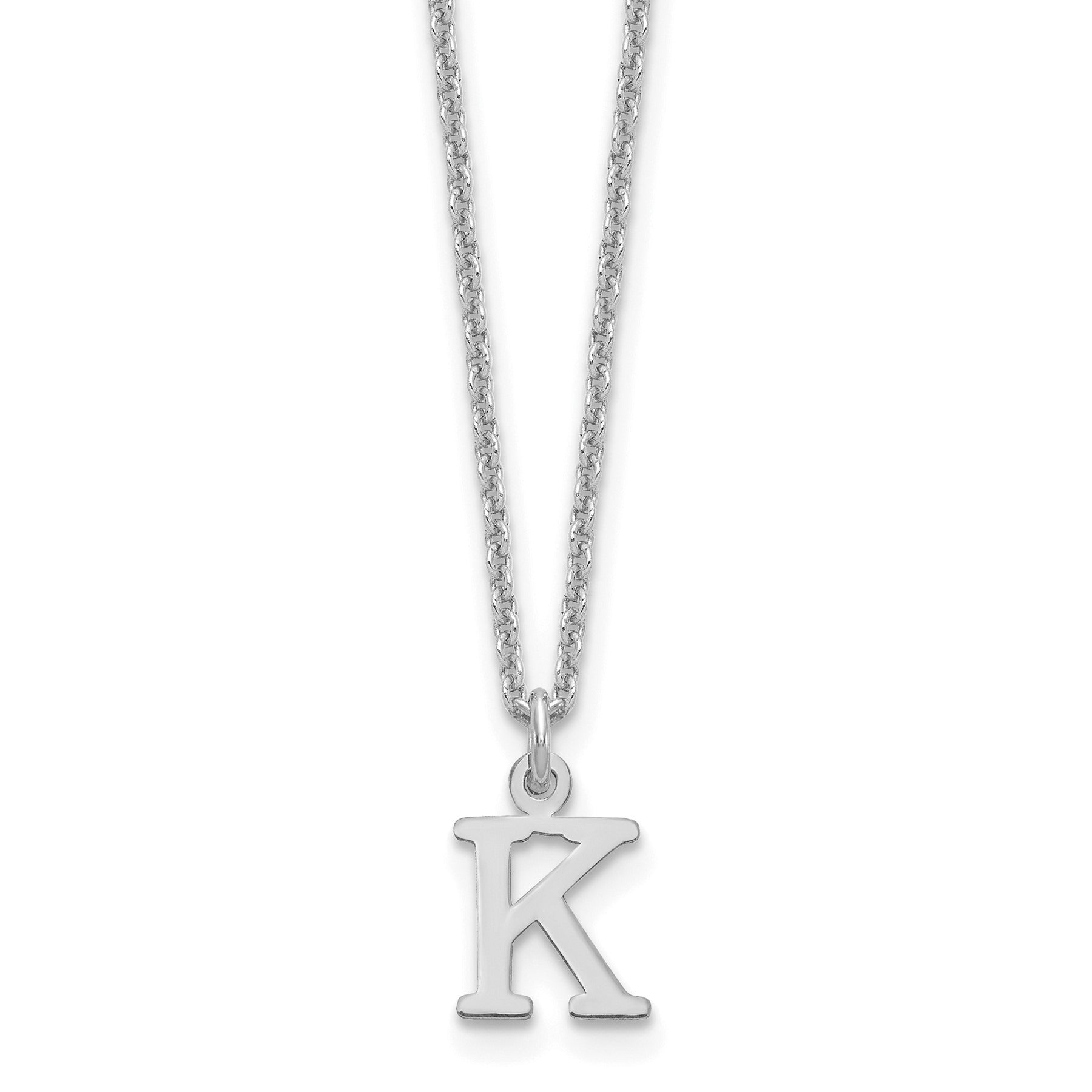 10K God Letters Initial Necklaces