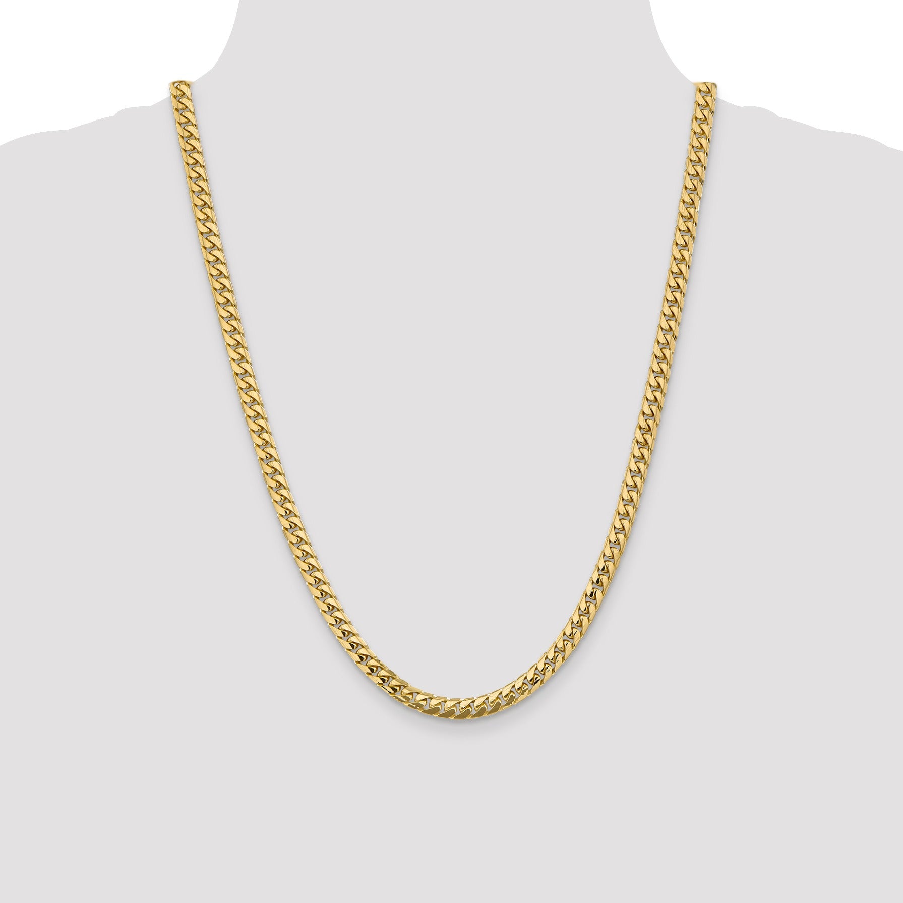 14k Gold Miami Cuban 24 inch Chain Necklace