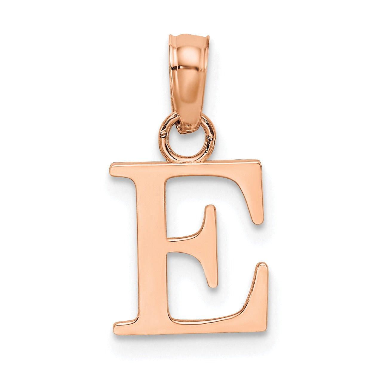 14k Gold Block Initial Letter Pendants Fine Color Jewels