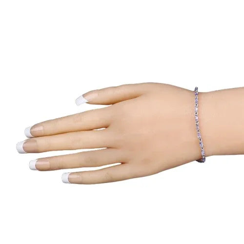 Genuine Tanzanite Marquise Tennis Bracelet