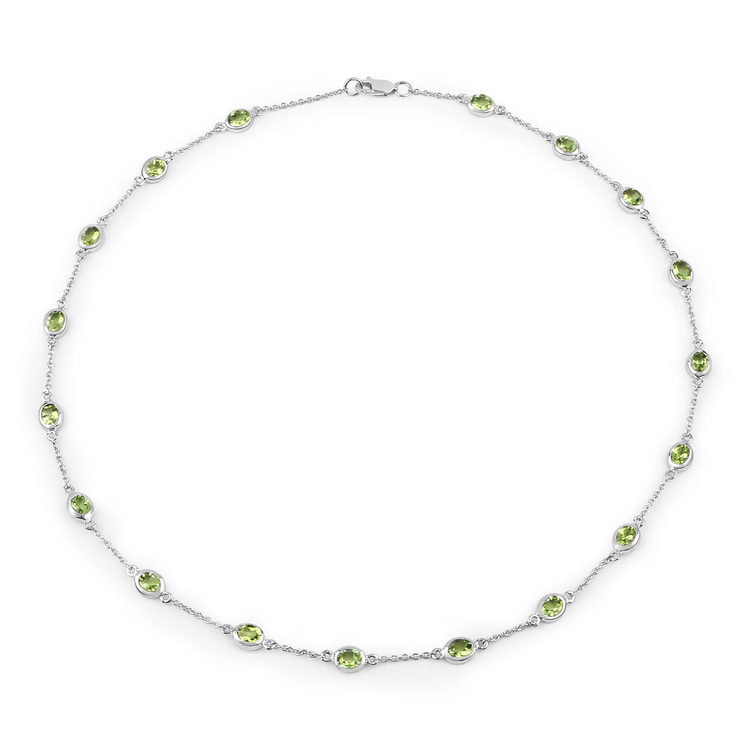 Genuine Peridot By The Yard Necklace