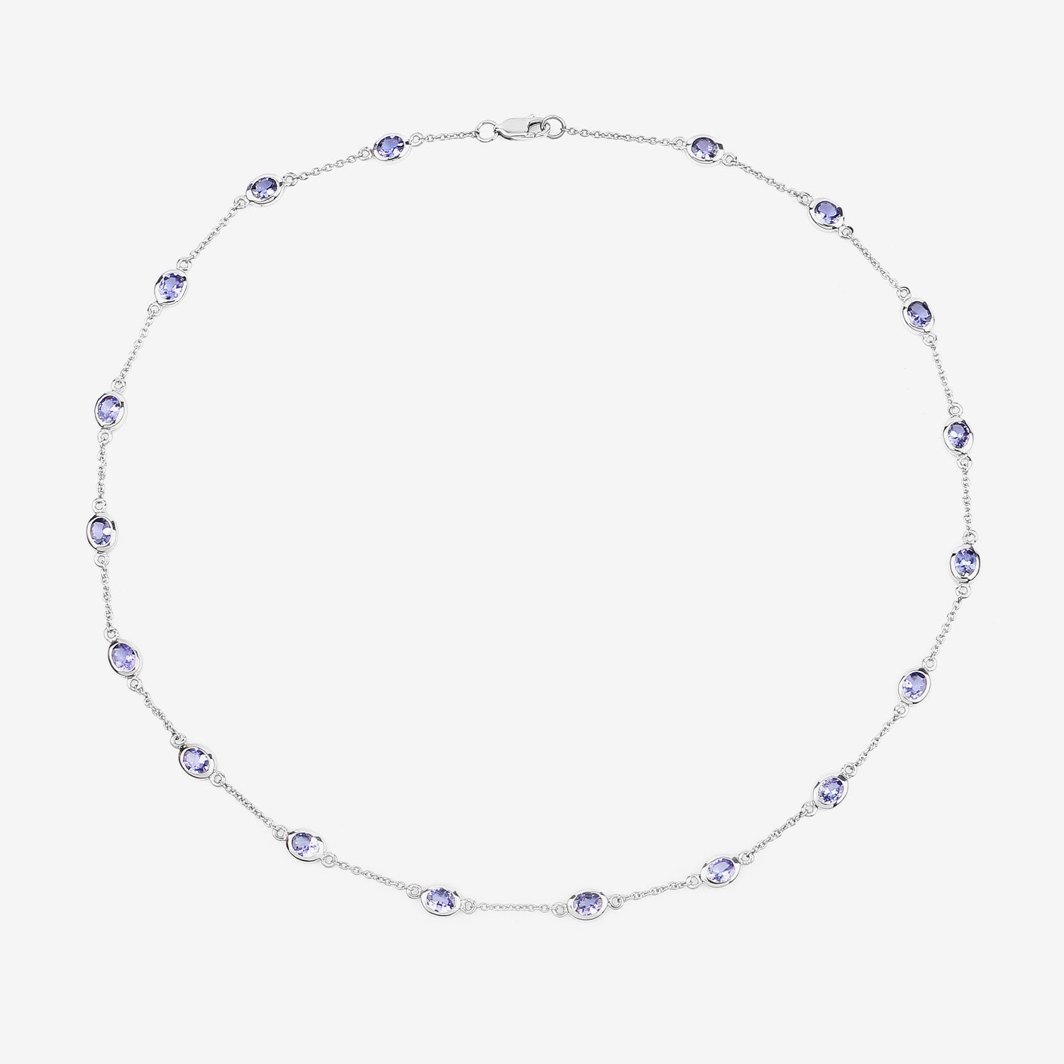 Genuine Tanzanite By The Yard Necklace