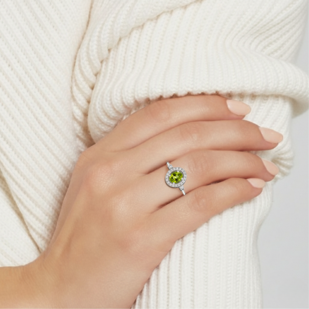 Bague de déclaration à coupe concave en améthyste rose