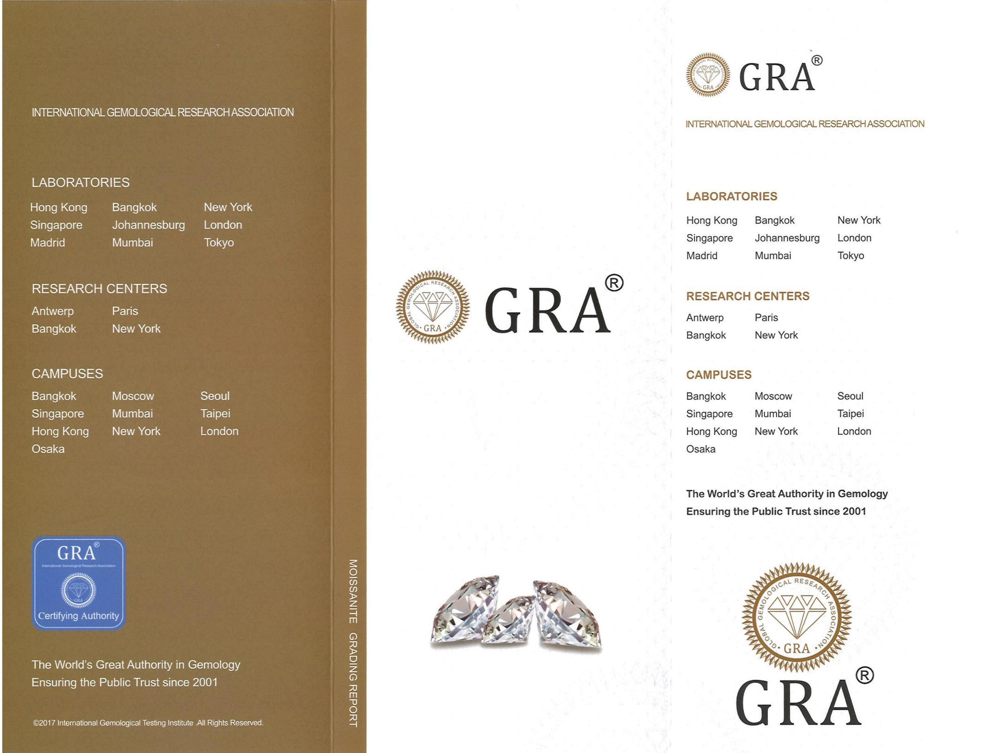 Quality Certificate of Pink Moissanite Stud Earrings - FineColorJewels