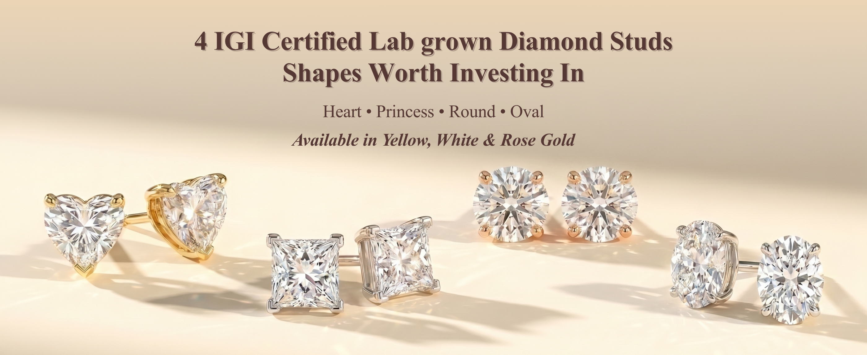 lab grown diamond studs