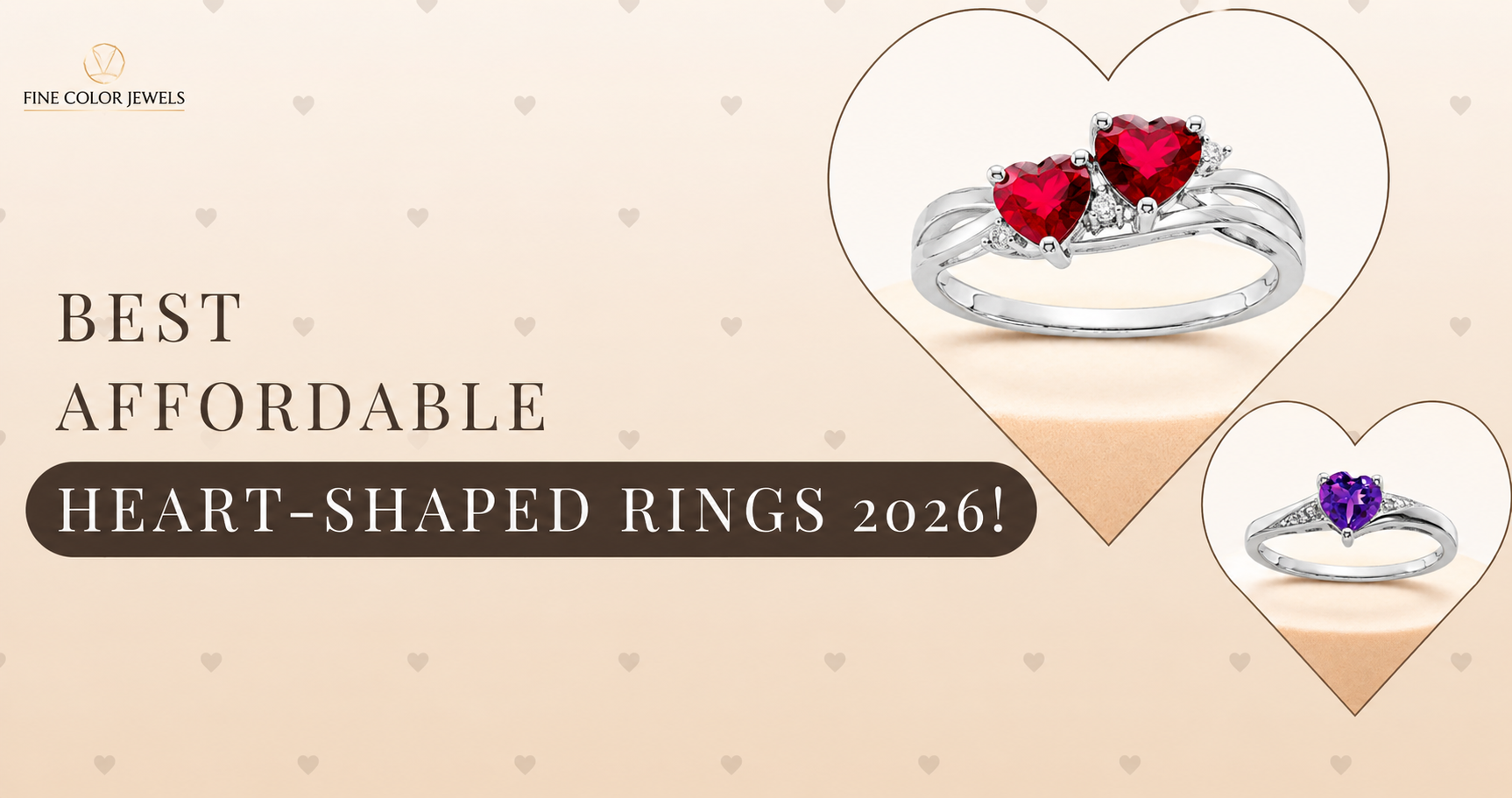 Heart shaped rings