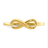 10K Yellow Gold Infinity Ring