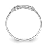 10K White Gold Infinity Ring