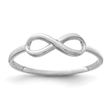 10K White Gold Infinity Ring