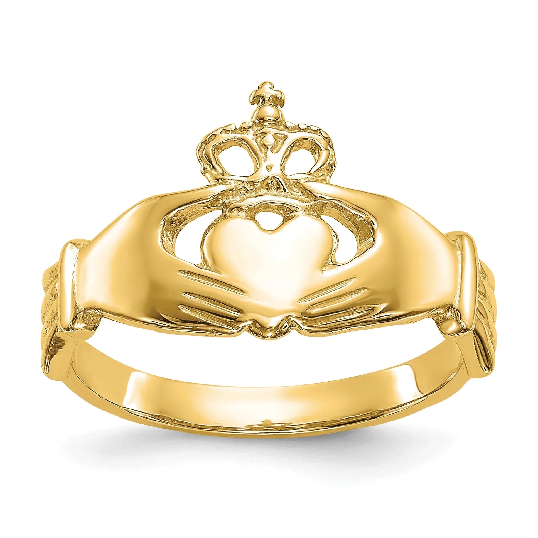 10k Yellow Gold Irish Claddagh Ring