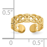 10K Yellow Gold Celtic Toe Ring