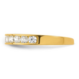 10k Yellow Gold White CZ Toe Ring