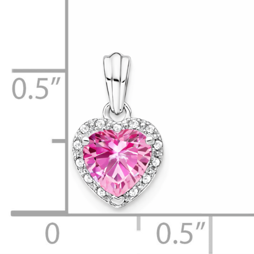 Heart Gemstone and Diamond Halo Pendant Fine Color Jewels