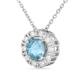 Natural Blue Topaz Round Halo Pendant Necklace FineColorJewels 925 Sterling Silver, ANNIVERSARY GIFT, best gift for girls, best gift for women, Blue Gemstone Necklace, Blue Topaz Pendant, Bridesmaid Gift for Her, Christmas gift, Dainty Topaz Necklace, December Birthstone Necklace, dla-dm-discount-all-154898, Gift for Daughter, Gift for Girlfriend, gift for her, Gift for Mom, gift for women, gift from daughter, gift ideas for her, gifts for her, Thanksgiving Gift, Valentine's Day gift