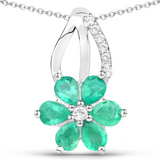 Genuine Emerald Jewelry Set