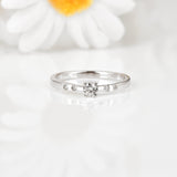 Silver Engagement Ring For Women 