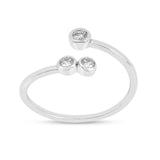 Round Bezel Set Diamond Ring